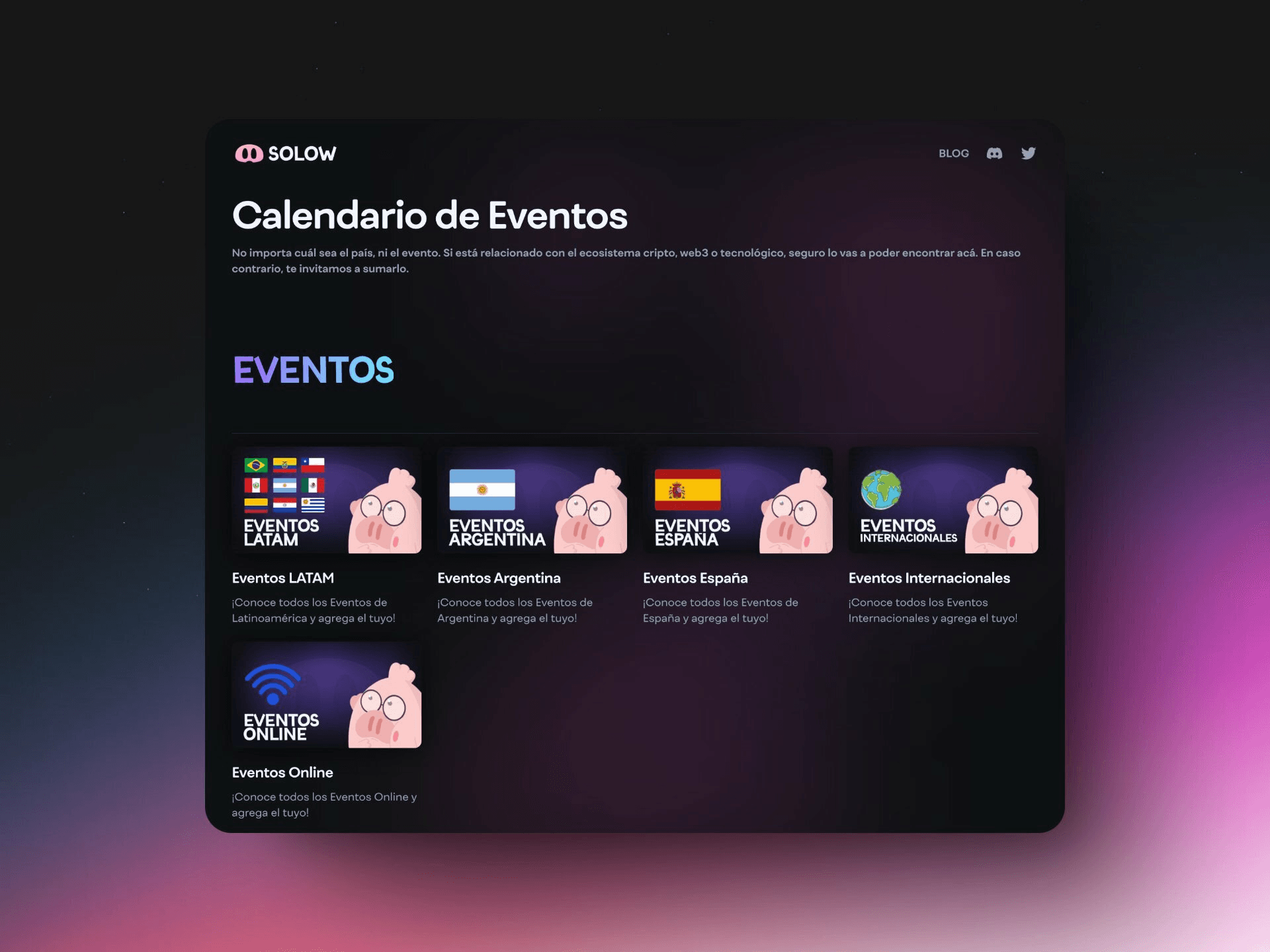 Calendario de Eventos