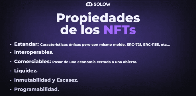 Propiedades de los NFTs